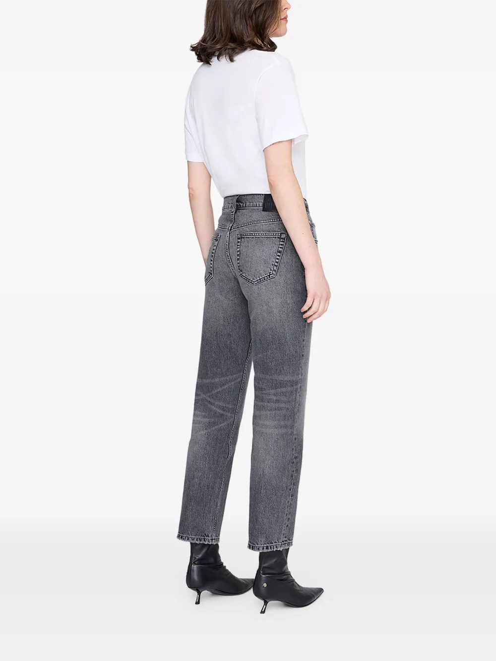 ANINE BING Kate jeans met gewassen effect Grijs