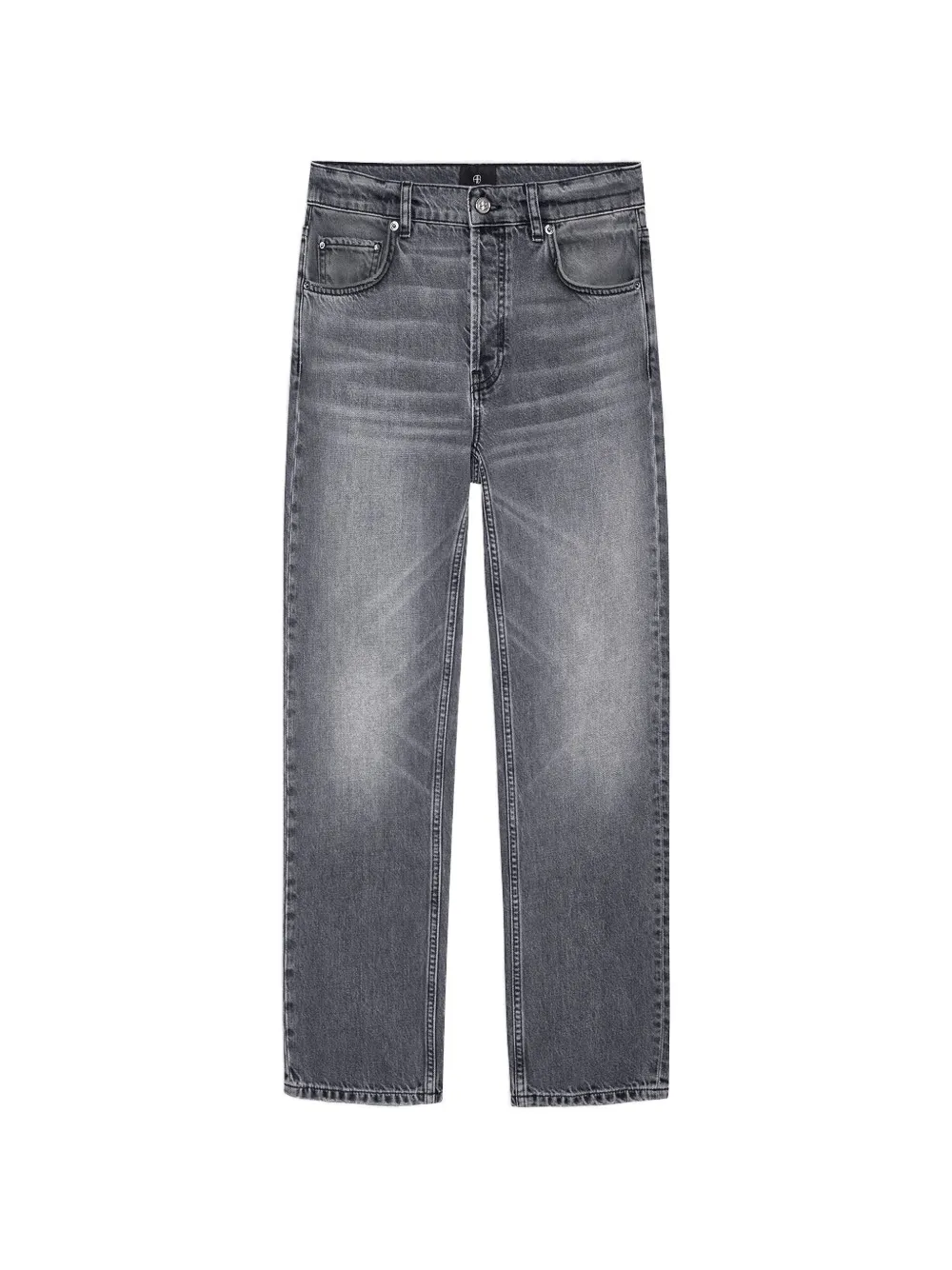 ANINE BING Kate washed-effect jeans - Grigio