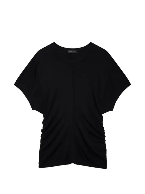 ANINE BING draped-detail T-shirt