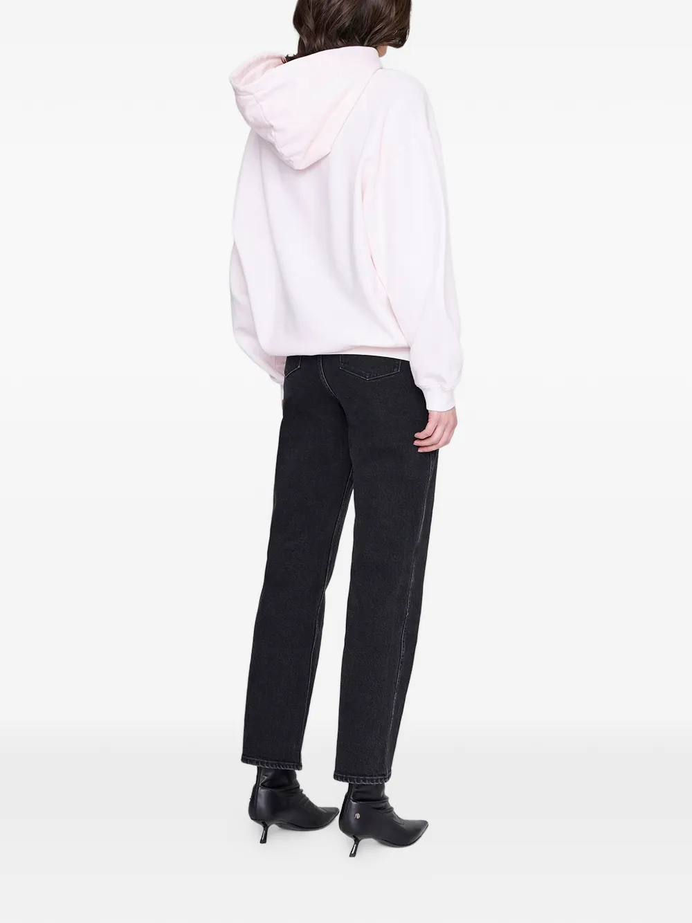 ANINE BING Harvey hoodie met logodetail Roze