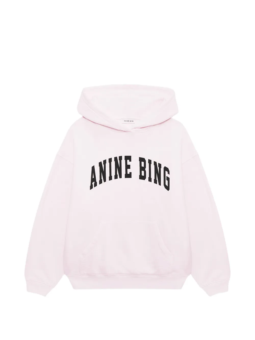 ANINE BING Harvey logo-detail hoodie - Rosa