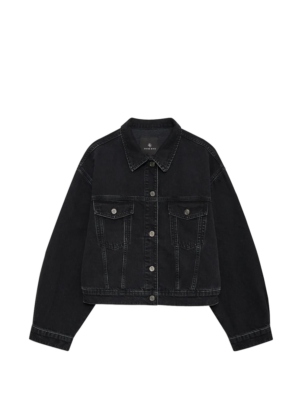 ANINE BING Quincy button-up jacket - Nero
