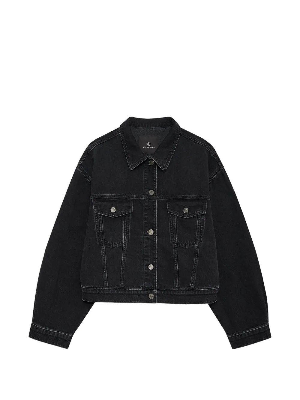 ANINE BING Quincy button-up jacket - Schwarz