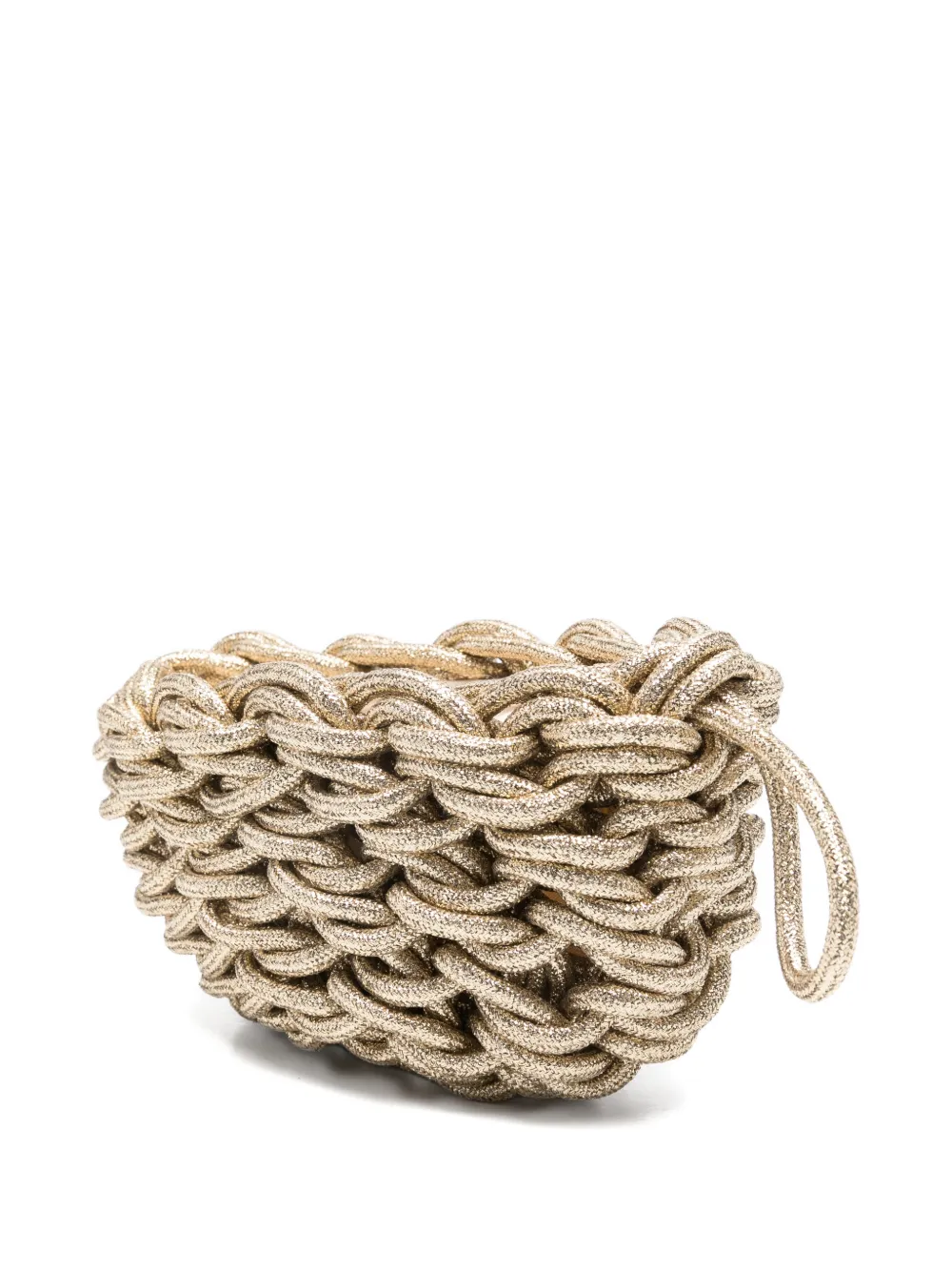  Alienina Lina Woven Clutch Bag - Gold 