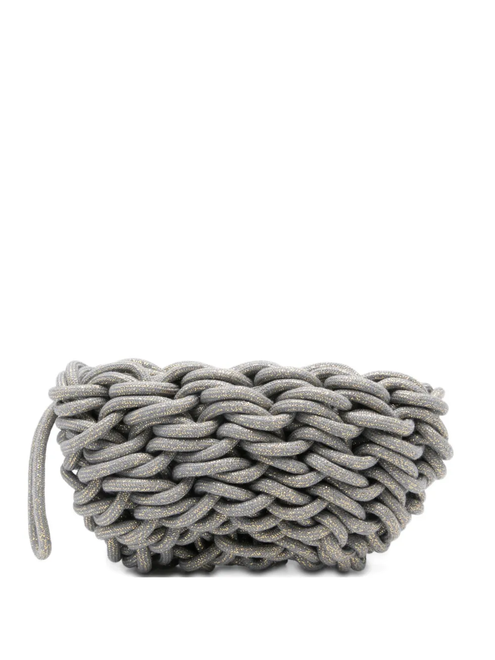 Alienina Lina woven clutch bag - Grey