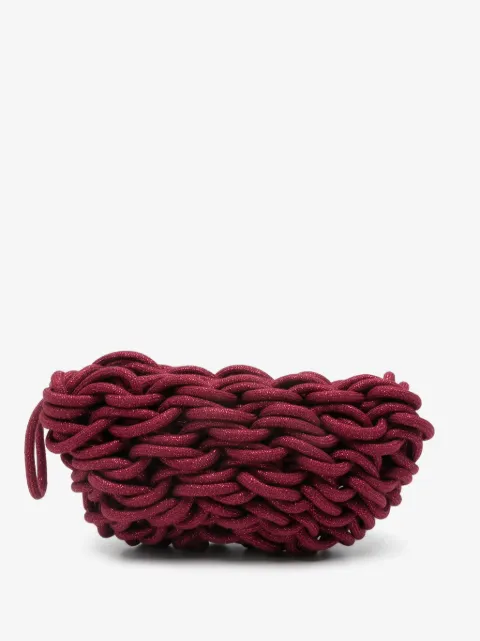 Alienina Lina woven clutch bag