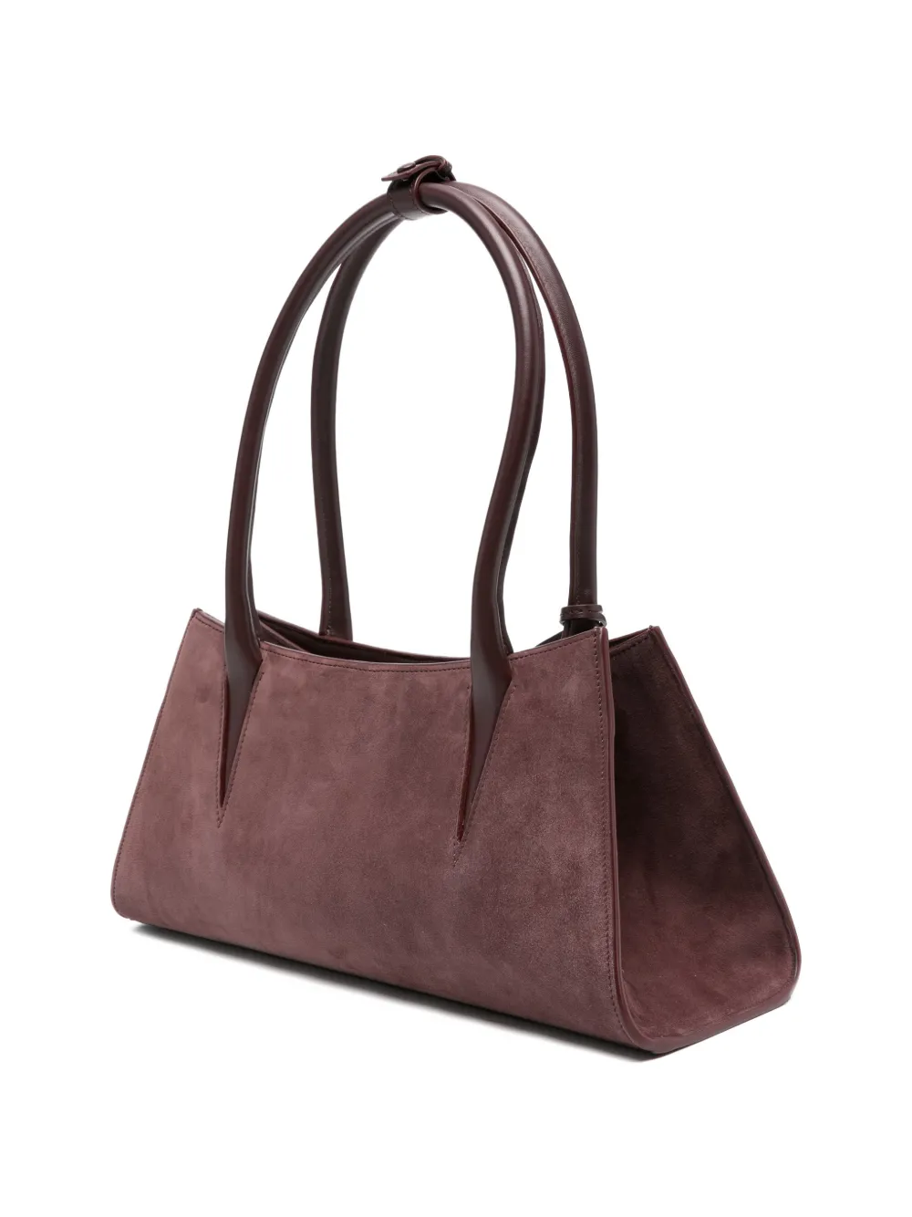 Mugler Appliqué Shoulder Bag in Purple, view 3