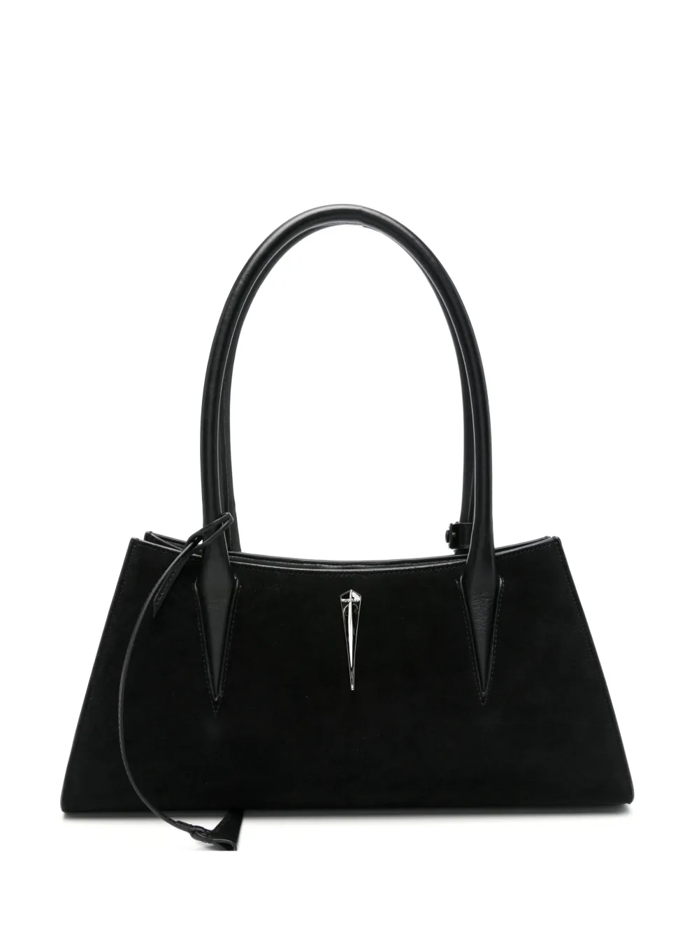 Mugler appliqué shoulder bag - Nero