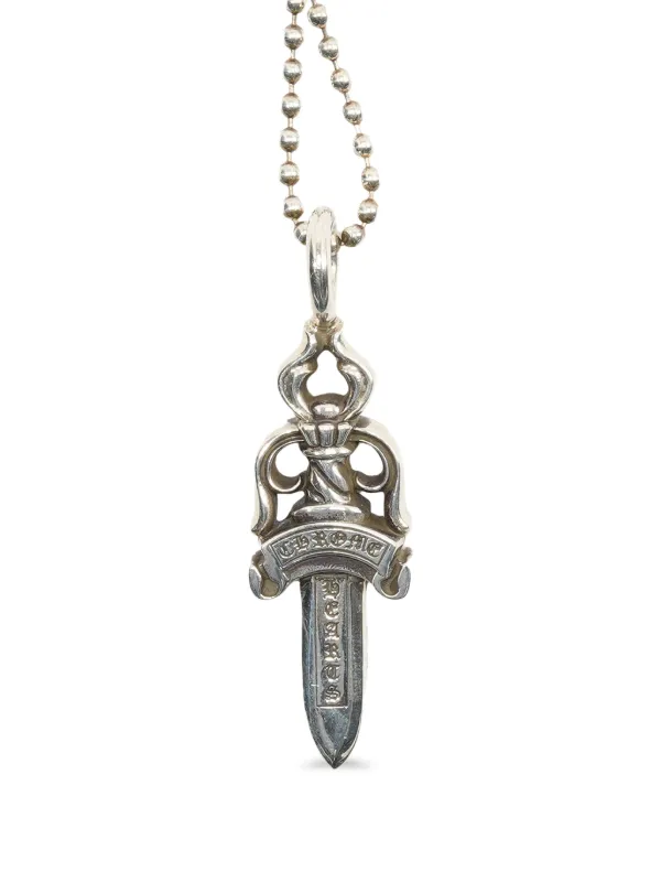 Chrome Hearts Ball Chain dagger-pendant Necklace | Silver | FARFETCH