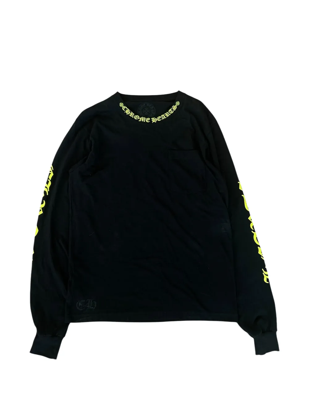 Chrome Hearts neck logo longsleeve sweatshirt - Nero