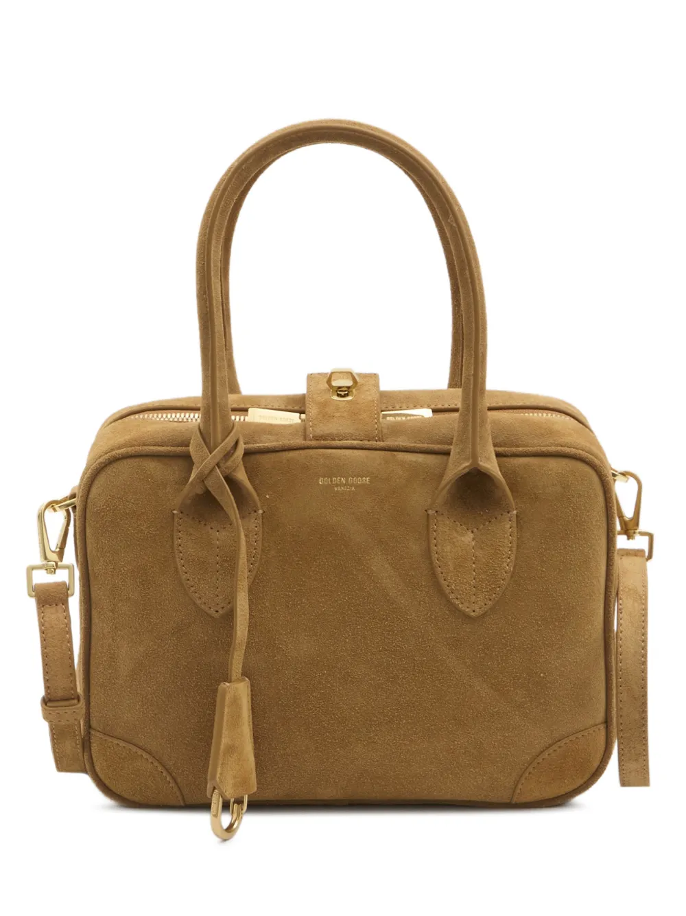 Golden Goose Vita suede leather tote bag - Marrone