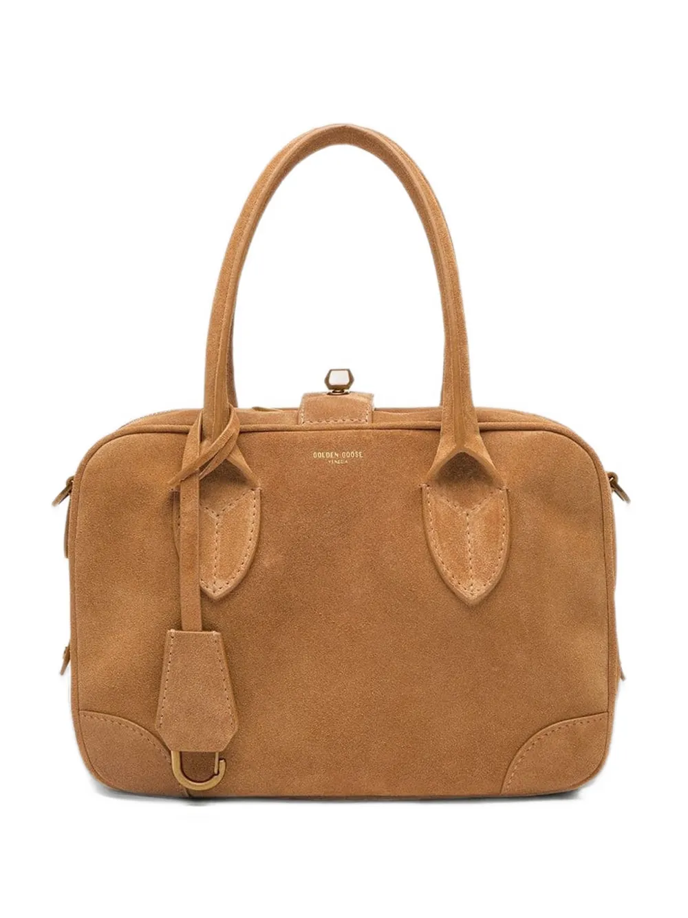 Golden Goose Vita suede leather tote bag - Marrone