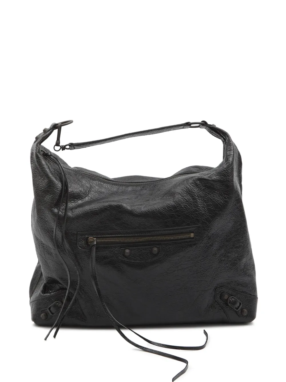 Balenciaga Le City Hobo medium arena zip leather tote bag - Nero