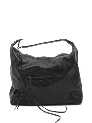 Balenciaga ル シティ ホーボー レザーハンドバッグ M | ブラック 