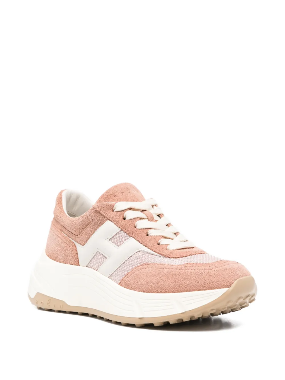 Hogan H669 sneakers met ronde neus Roze