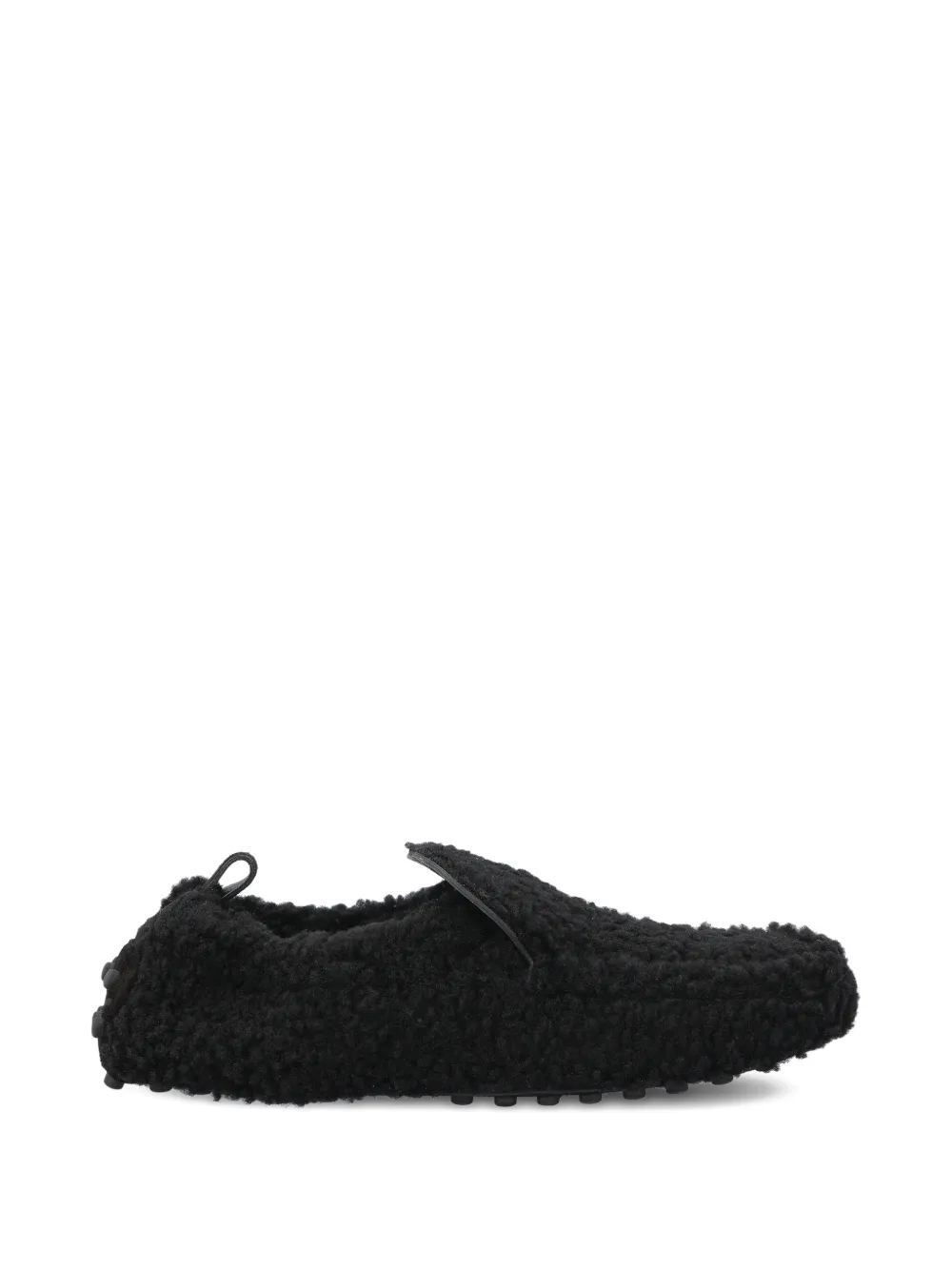 Tod's shearling loafers - Nero