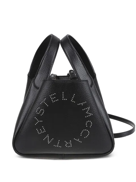 Stella McCartney logo double top handle crossbody bag