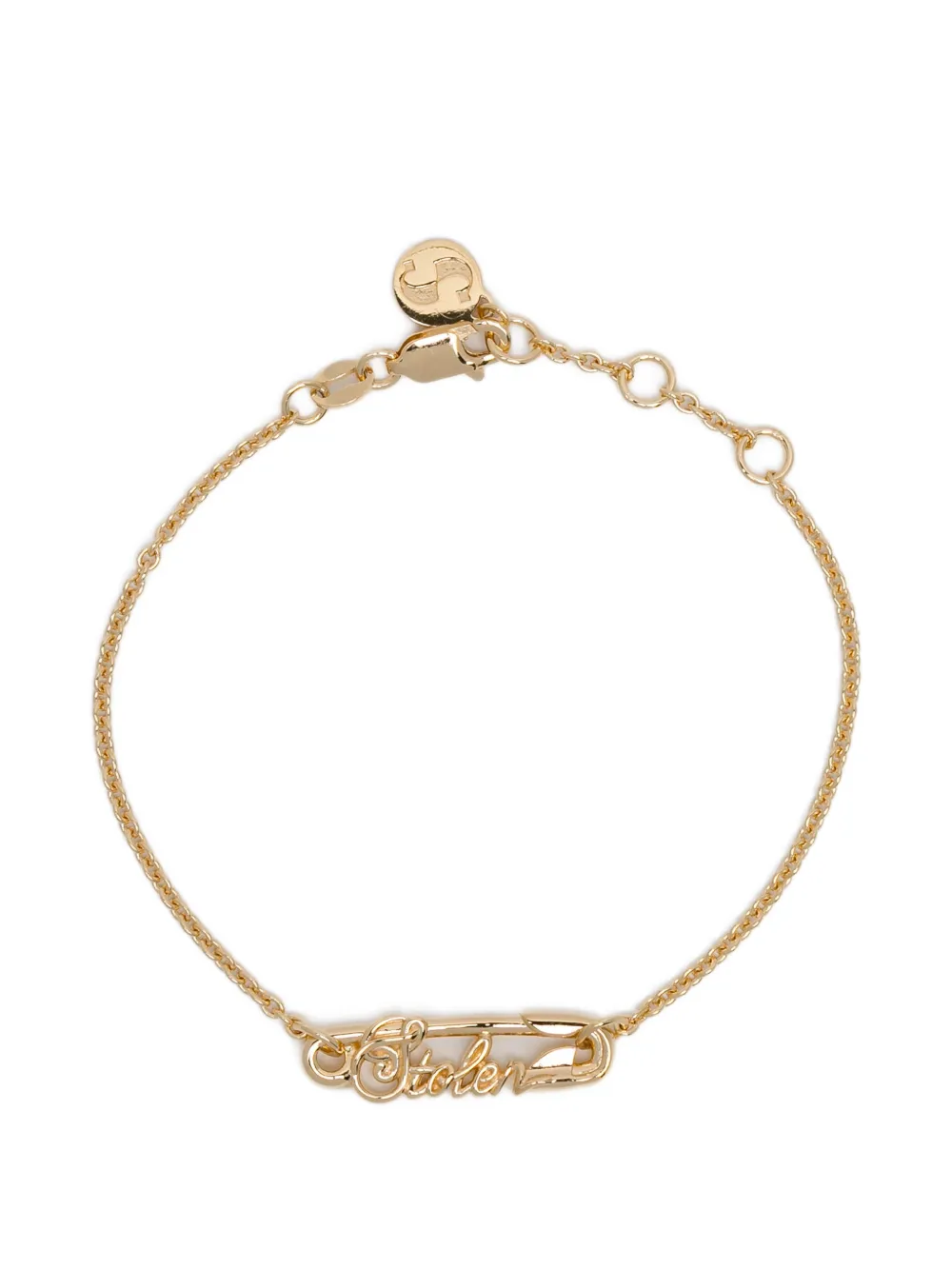 Stolen Girlfriends Club scripted-pin bracelet - Oro