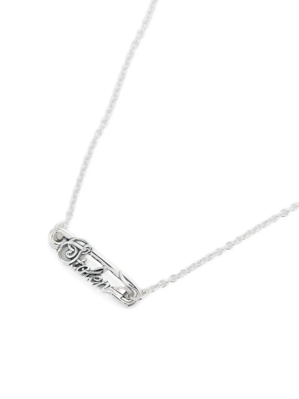 Scripted-Pin Necklace