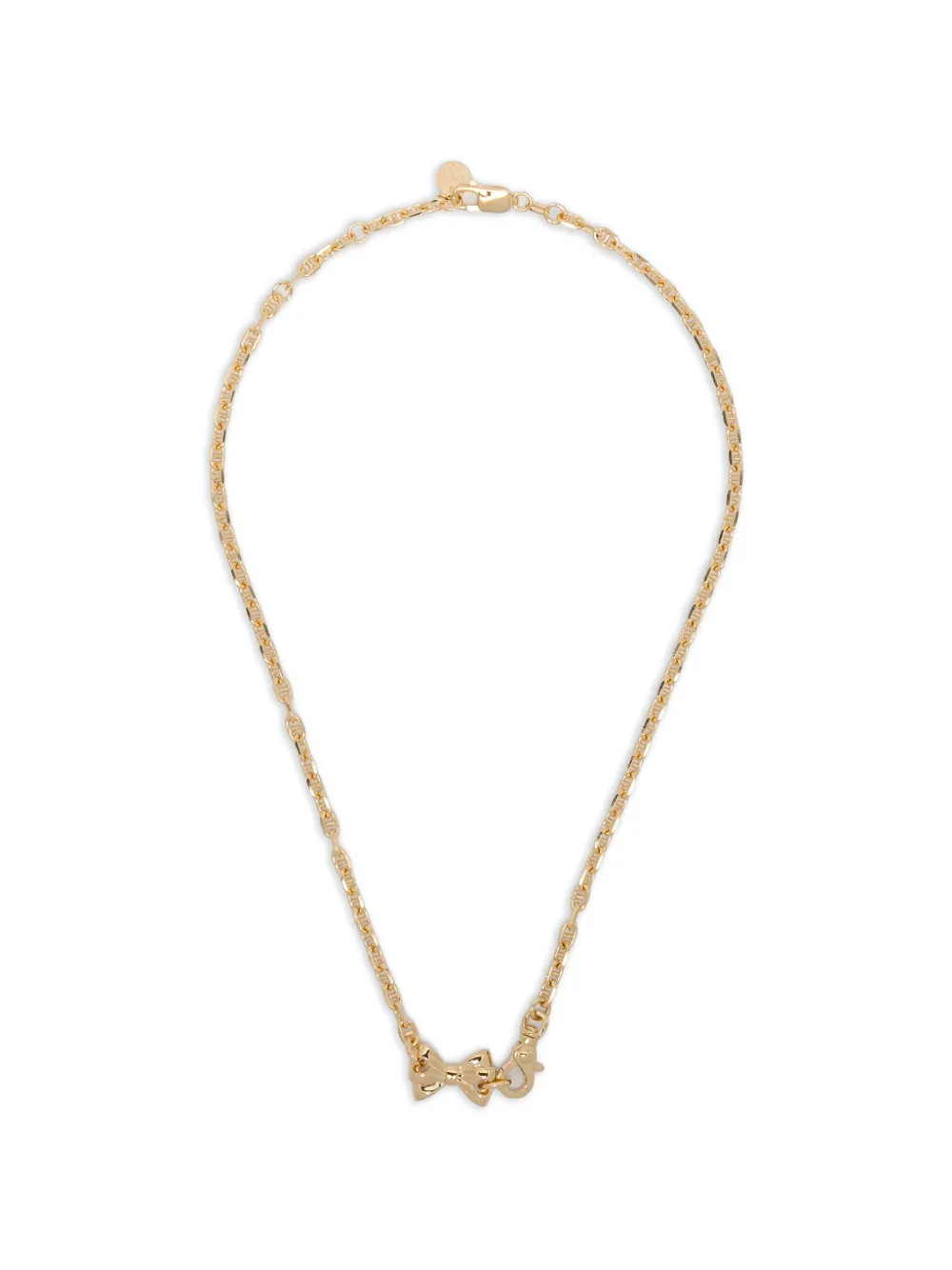 Stolen Girlfriends Club pierced-bow necklace - Oro