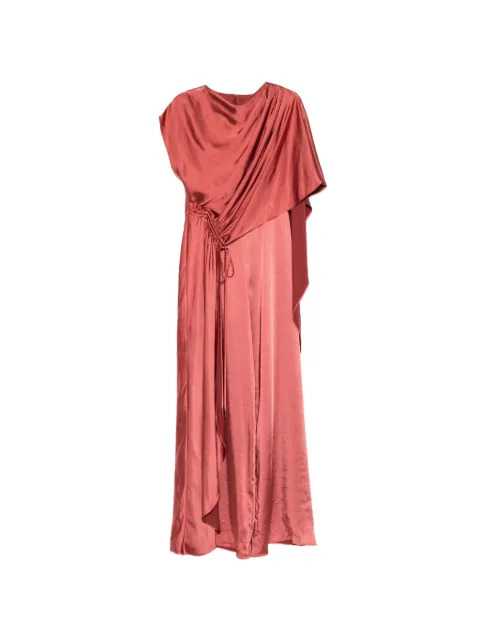 Amsale vestido largo con diseño drapeado