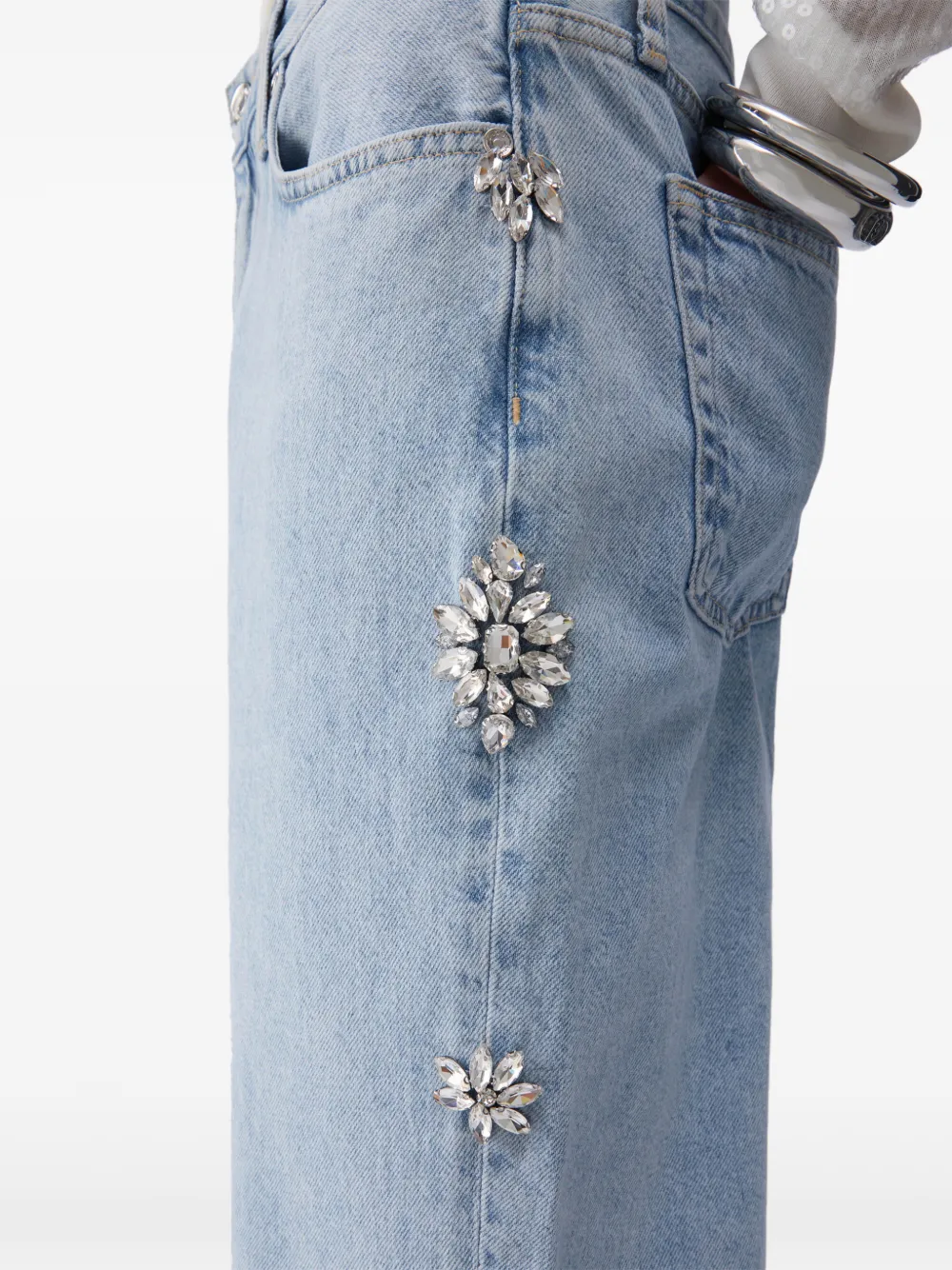 Bejewelled Straight Jeans
