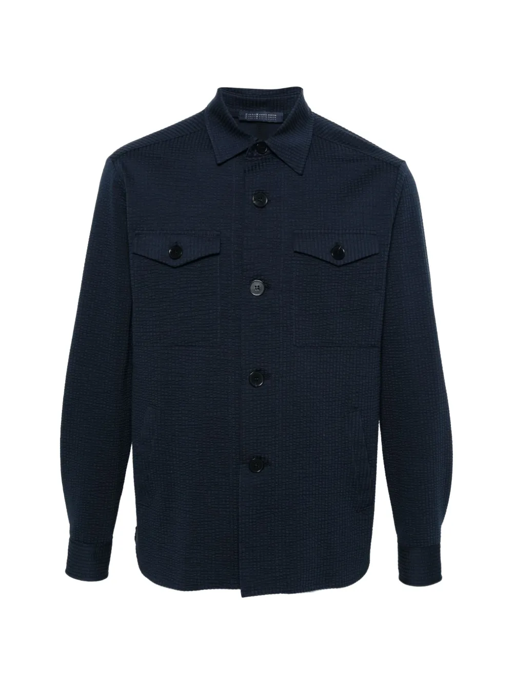 Harris Wharf London buttoned shirt jacket - Blau