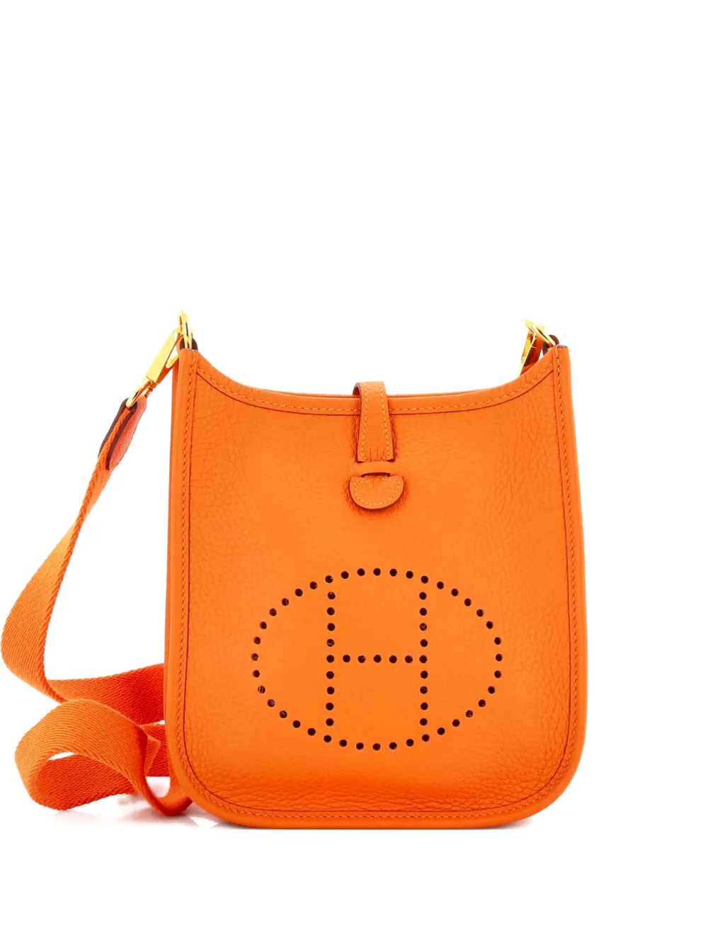 Hermès Pre-Owned Borsa a tracolla Evelyne Bag Gen III Clemence TPM - Arancione