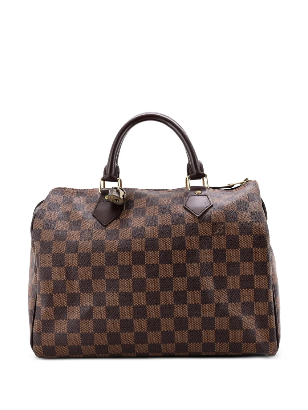 Louis Vuitton Pre-Owned Borsa a mano Speedy Damier 30 con tracolla - Marrone