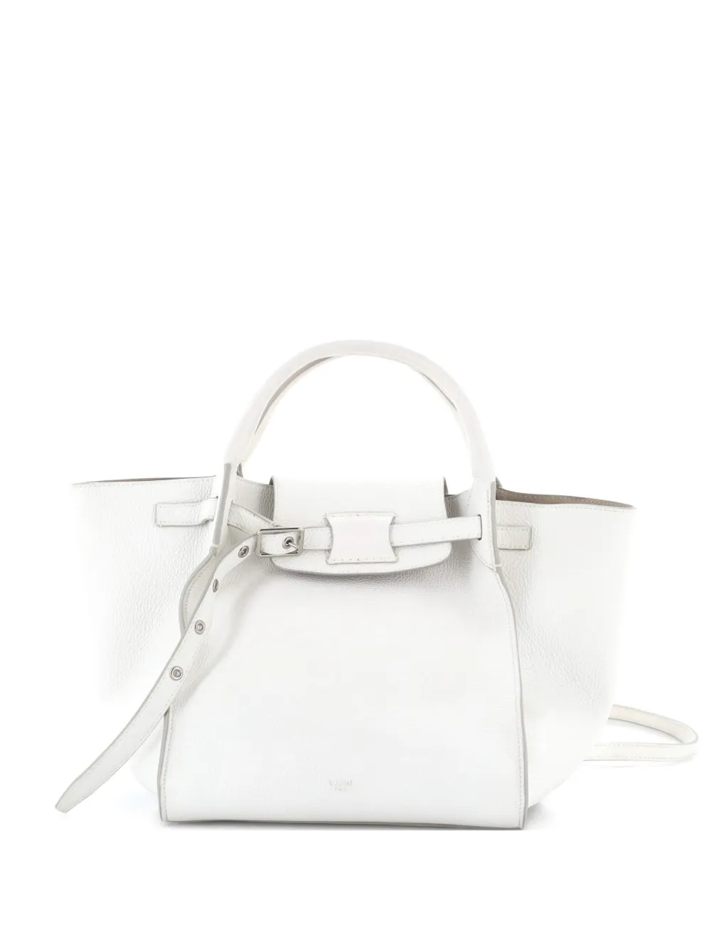 Celine Pre-Owned Borsa a tracolla Big piccola in pelle di vitello pieno fiore - Bianco
