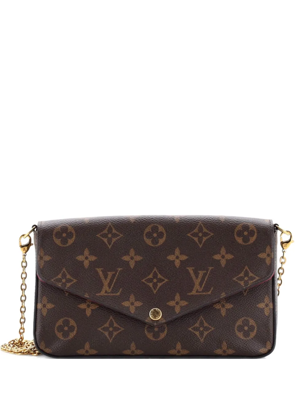 Louis Vuitton Pre-Owned Felicie Pochette Monogram Canvas crossbody bag - Marrone