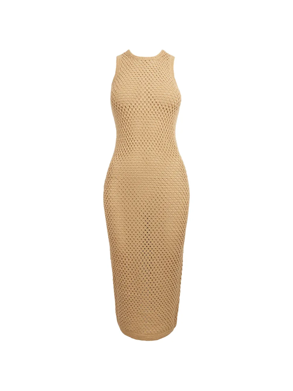 KITH Lyra crochet knit midi dress - Toni neutri