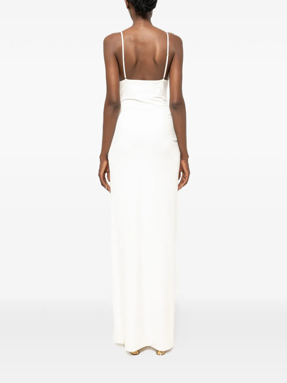 NISSA Maxi-jurk met franje Wit