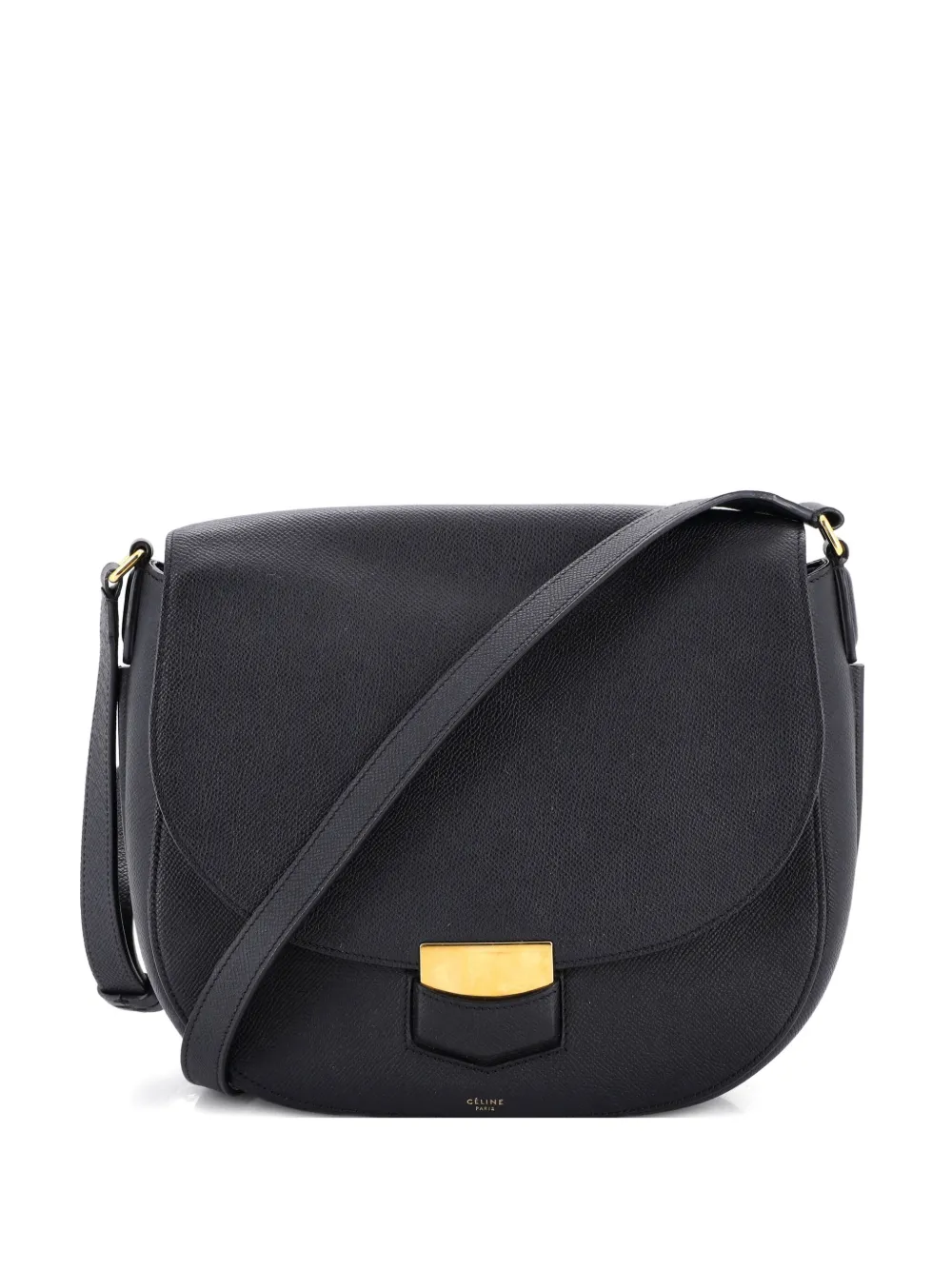 Celine Pre-Owned Trotteur Calfskin Medium crossbody bag - Nero