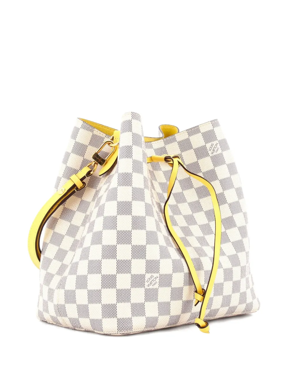 Neonoe Handbag Damier With Leather Mm Bucket Bag