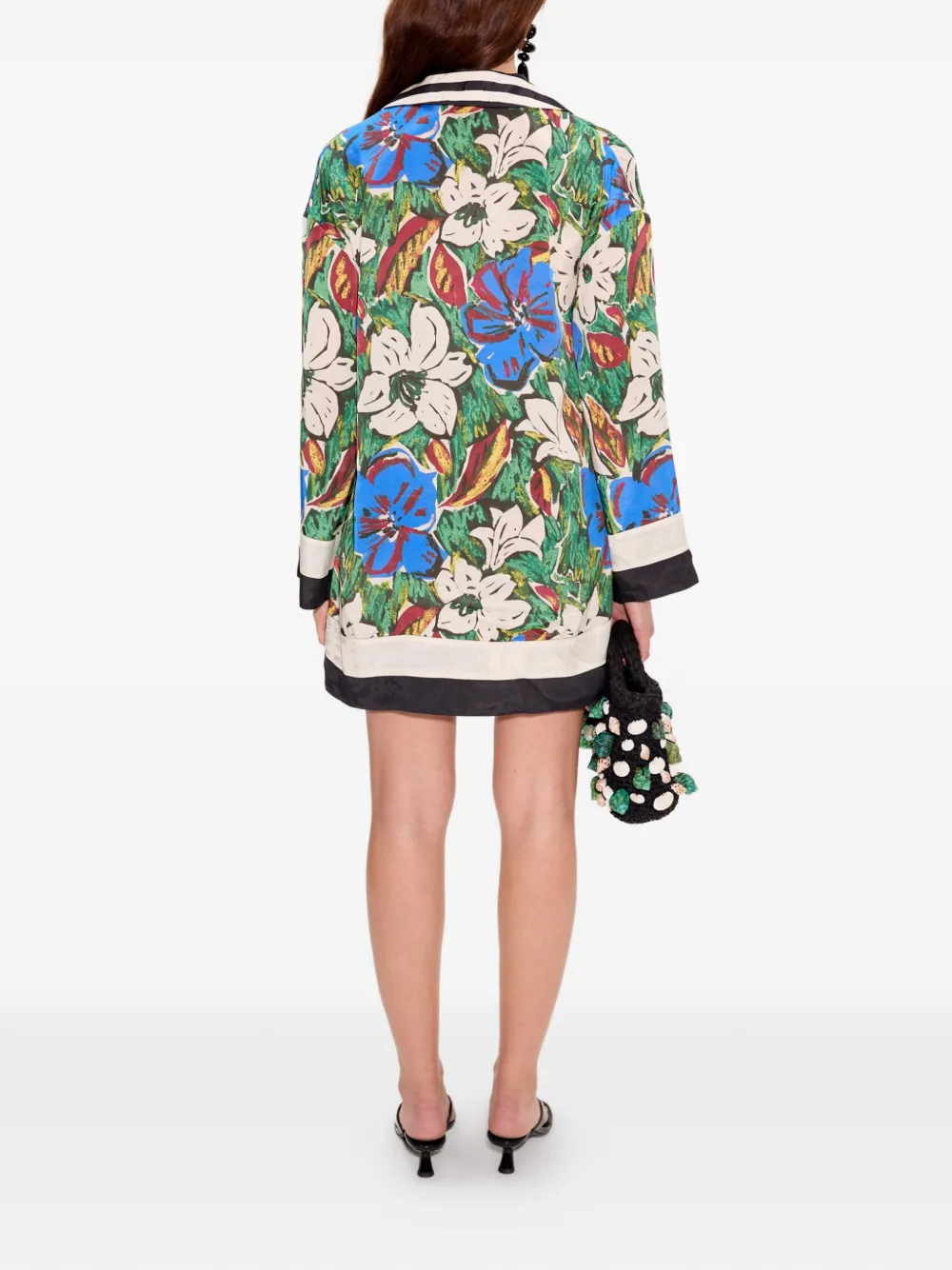 Simon Miller Diaz mini-jurk met bloemenprint Groen