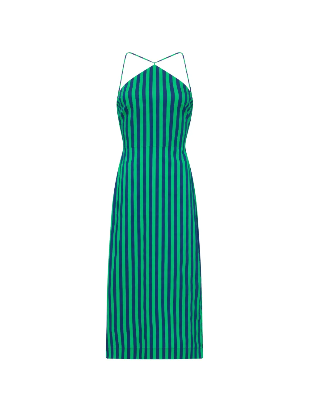 Simon Miller Kit striped tie-back maxi dress - Verde