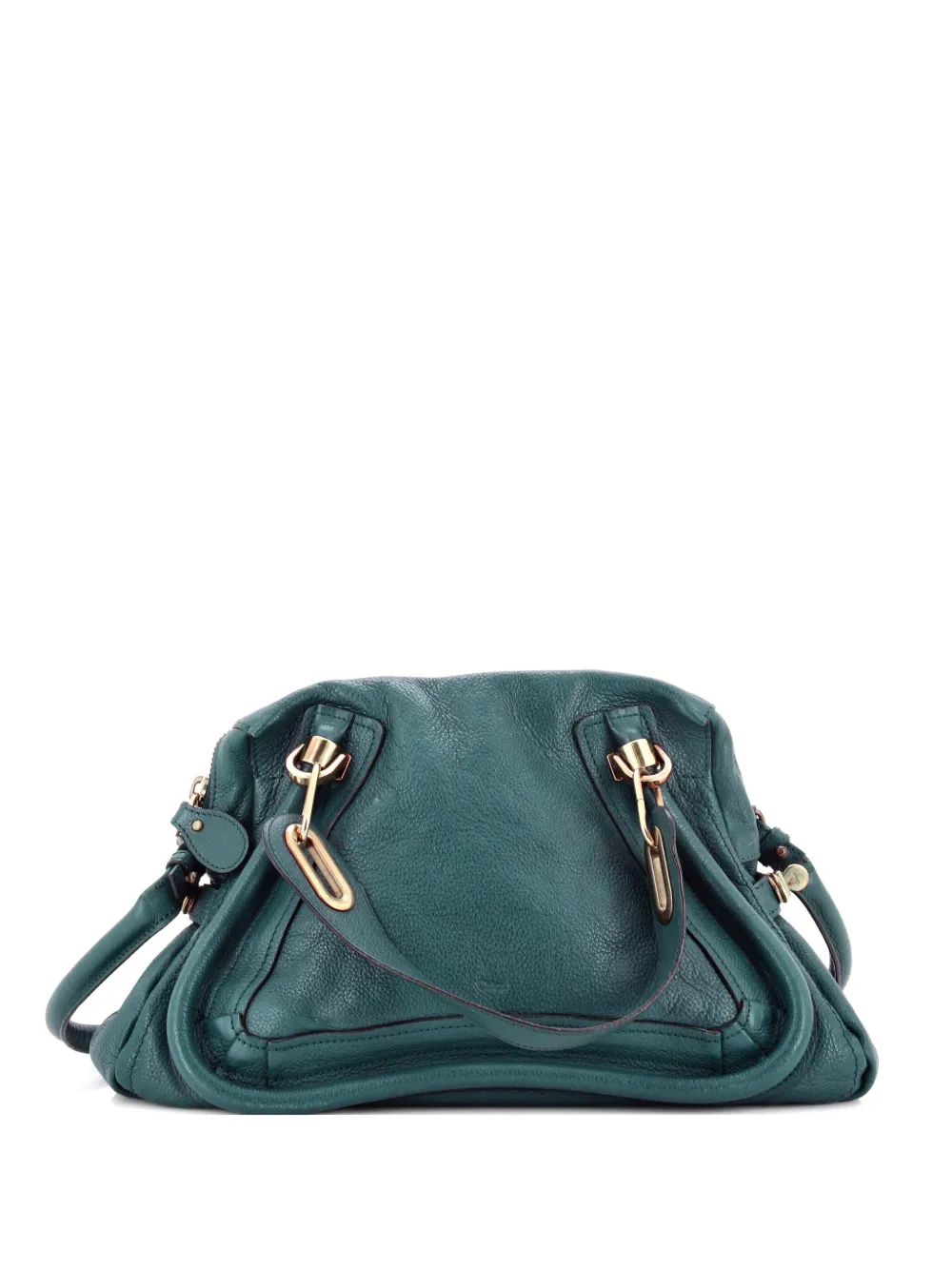 Chloé Pre-Owned Paraty Top Handle Bag Leather Medium satchel - Blu