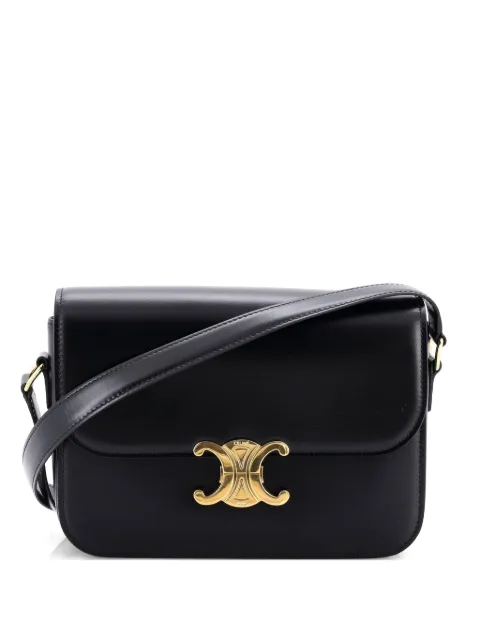 Celine Pre-Owned Triomphe Shoulder Bag Smooth Calfskin Medium crossbody bag