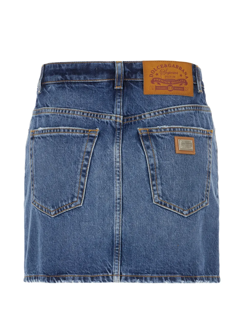 denim pocket skirt