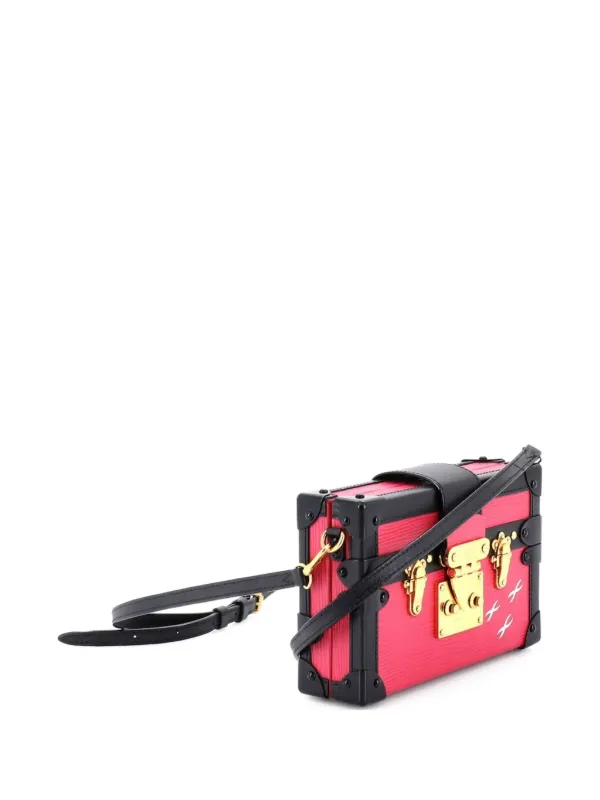 Louis Vuitton Pre-owned Petite Malle Handbag Epi Leather Clutch Bag in Pink