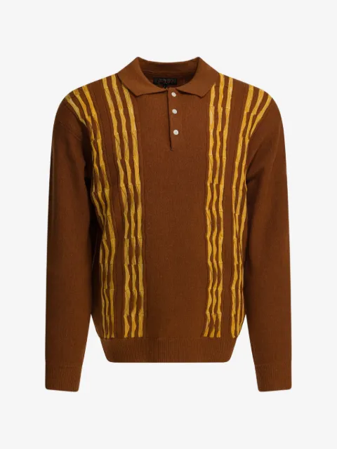 BEAMS PLUS polo-collar sweater