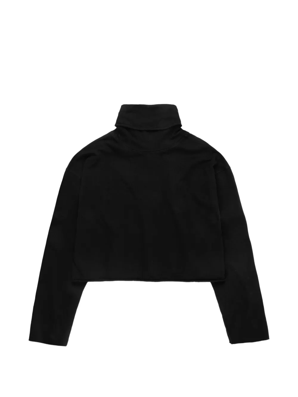 Cropped Roll-Neck Sweater
