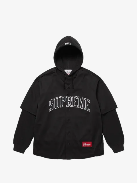Supreme hoodie con detalle del logo en colaboración con Chicago White Sox