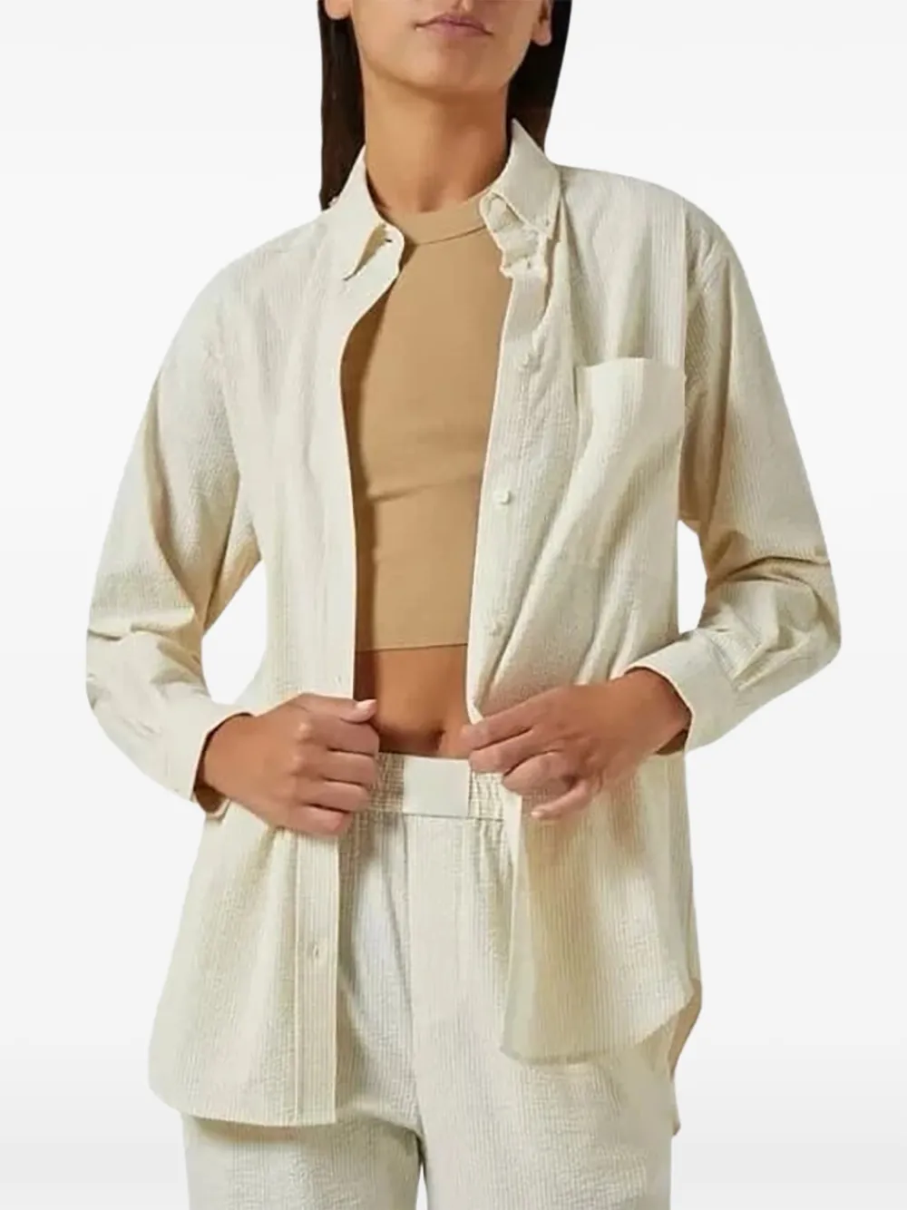 KITH button-up pocket shirt - Toni neutri