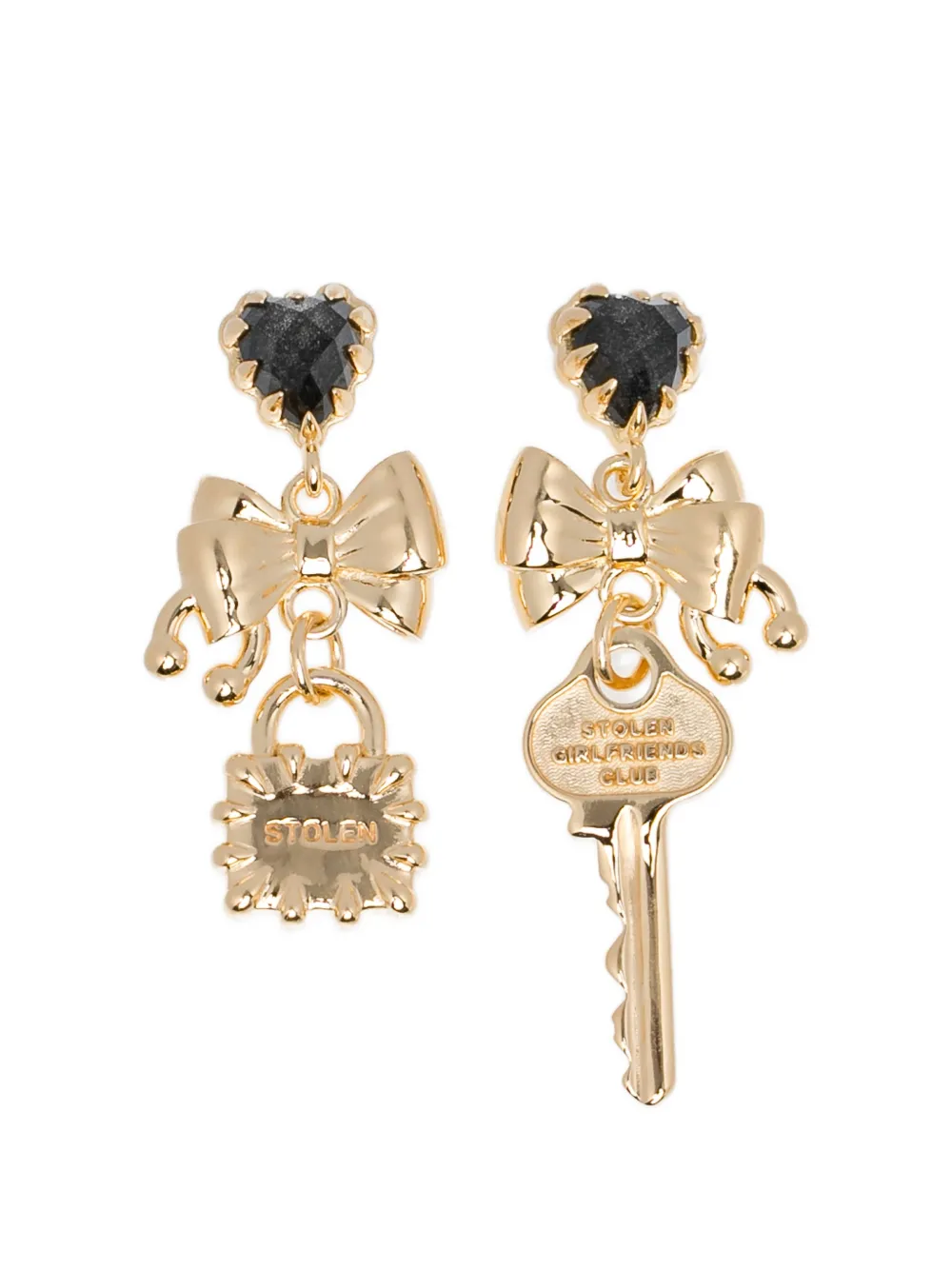 Stolen Girlfriends Club Love Locked earrings - Oro
