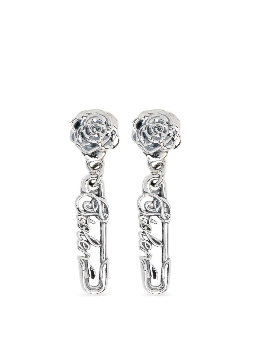 Stolen Girlfriends Club rose-pin earrings - Argento