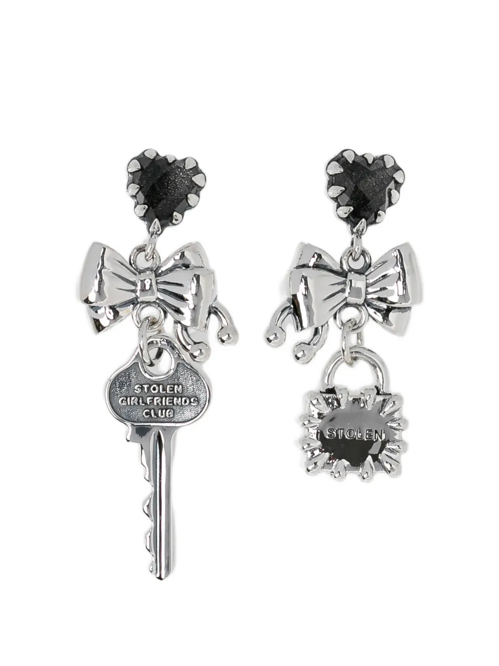 Stolen Girlfriends Club Love Locked earrings - Argento