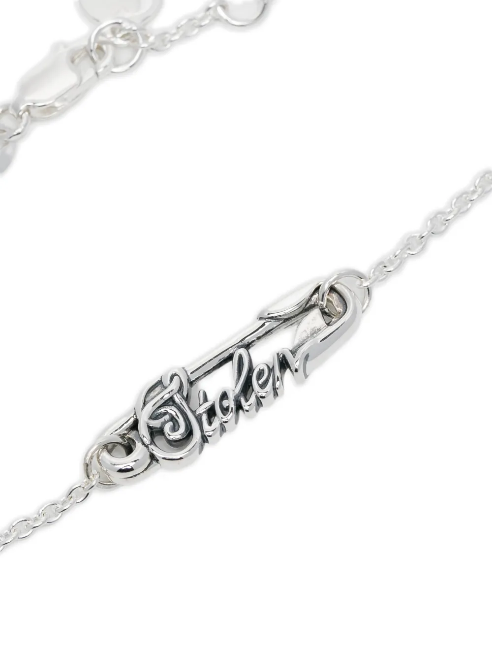  Stolen Girlfriends Club Scripted-pin Bracelet - Silver 