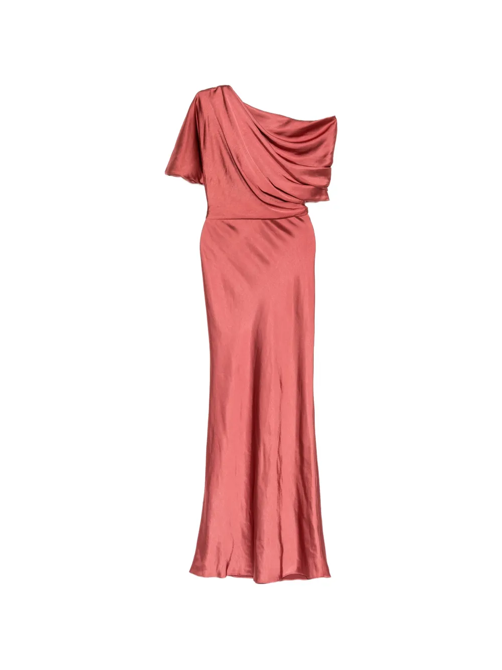Amsale liquid satin slouch gown - Orange